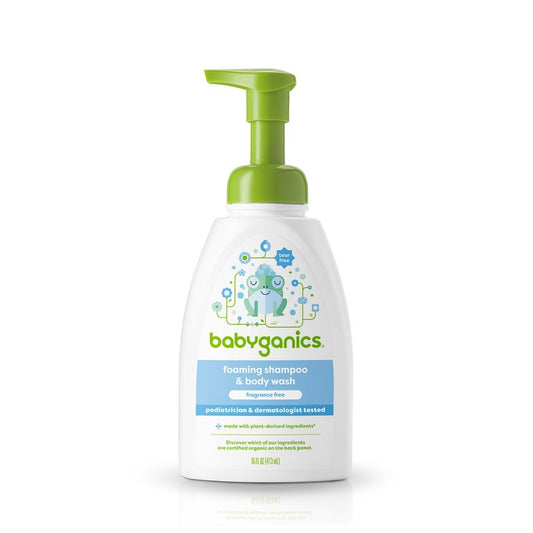 Babyganics Foaming Shampoo & Body Wash Fragrance Free 473ml
