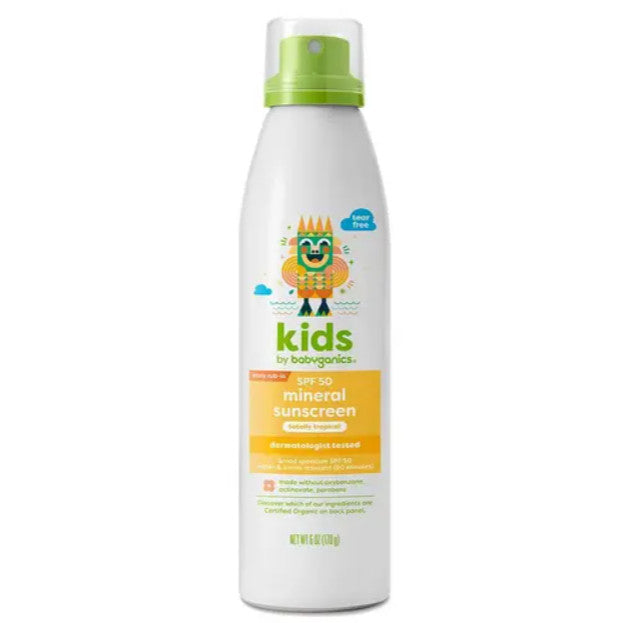 Babyganics Mineral Sunscreen Spray SPF 50+ Fragrance Free