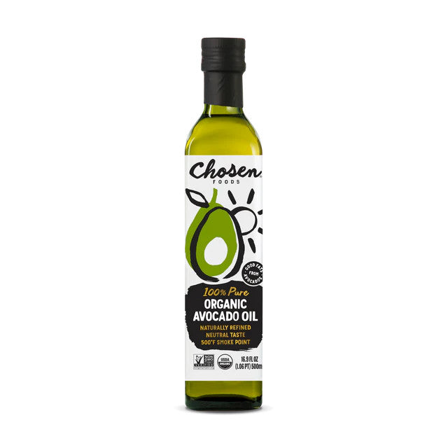 Chosen Foods 100% Pure Avocado Oil Bottle and Spray Natural Press Expeller