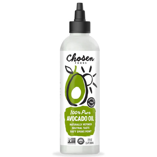 Chosen Foods 100% Pure Avocado Oil Bottle and Spray Natural Press Expeller