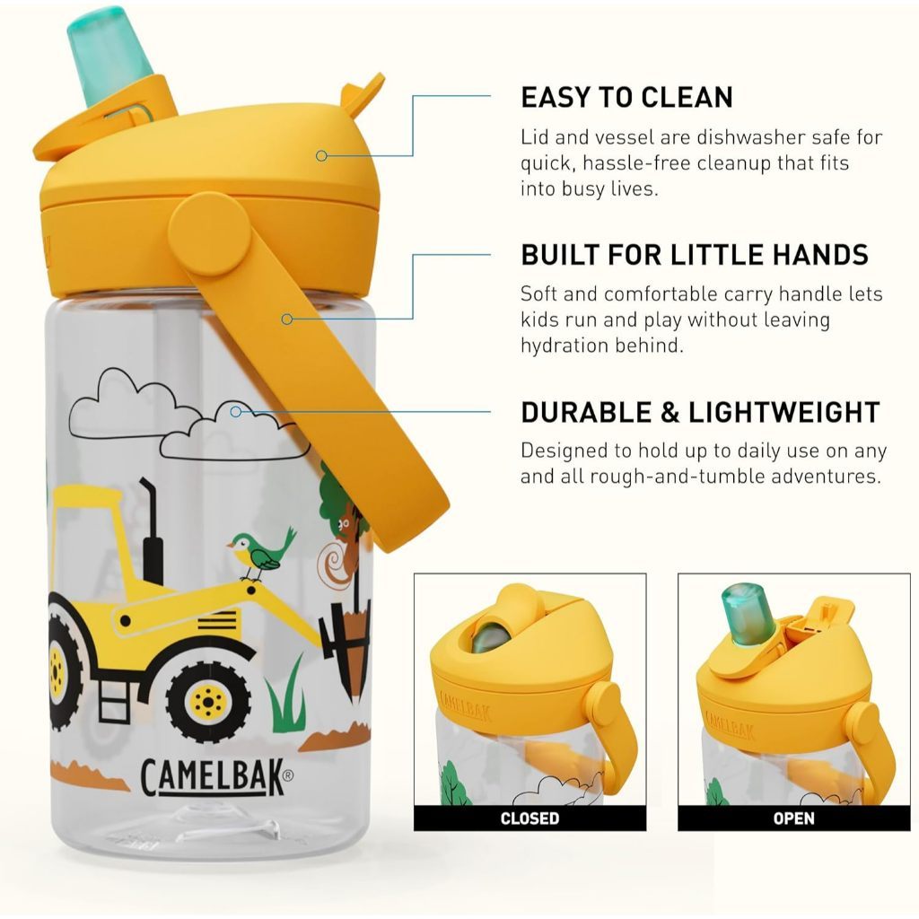 Camelbak Thrive Flip Straw Kids 400ml / 14oz Water Bottle Tritan Renew