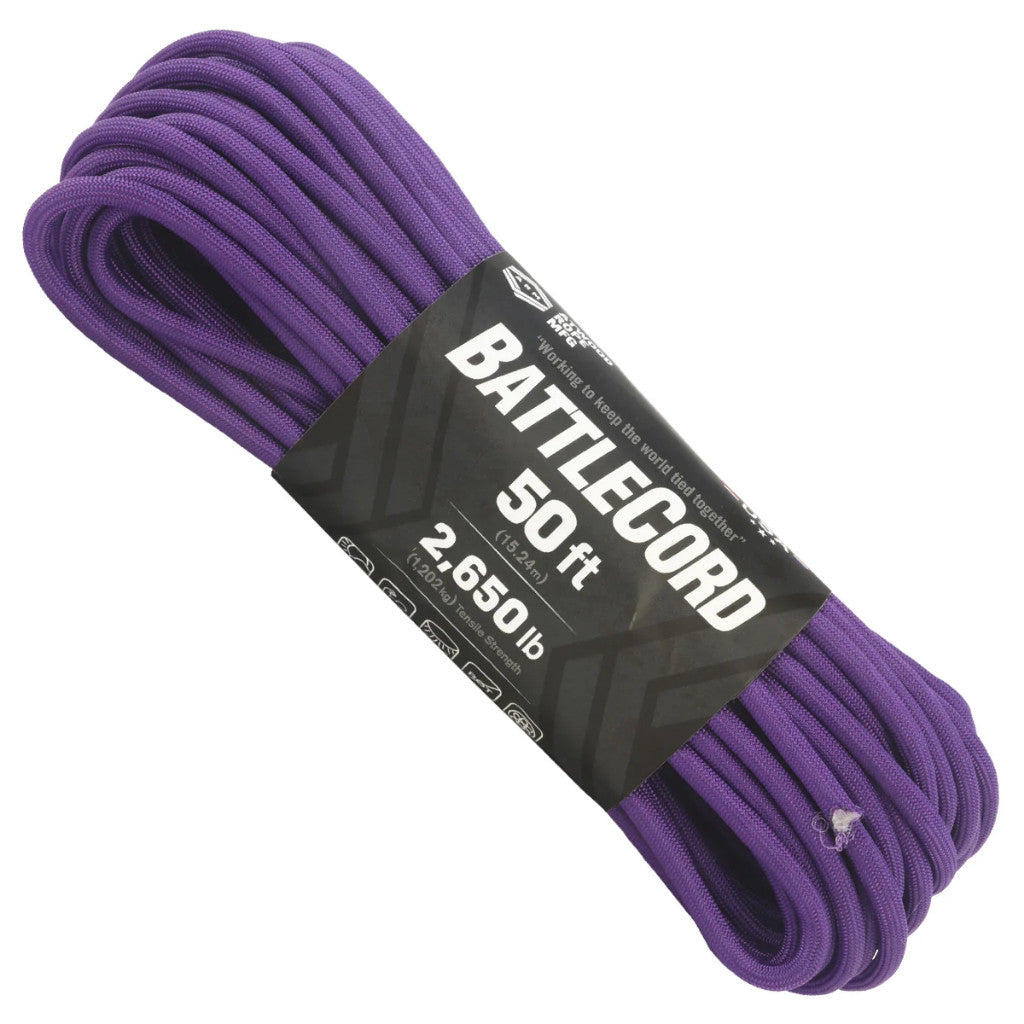 Atwood 5.6mm Paracord - Battlecord - Made in USA - 15m Length - 1202 kg Breaking Strength - Battle Ready