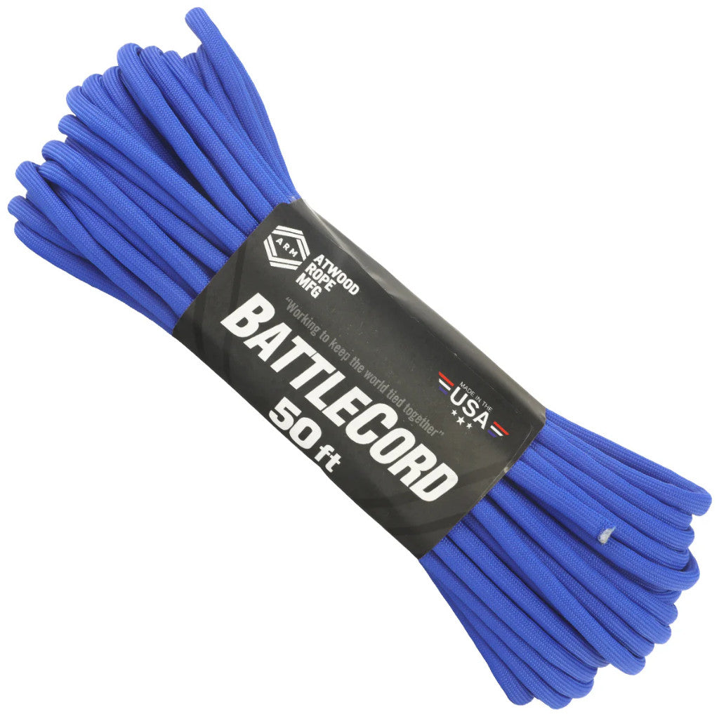 Atwood 5.6mm Paracord - Battlecord - Made in USA - 15m Length - 1202 kg Breaking Strength - Battle Ready