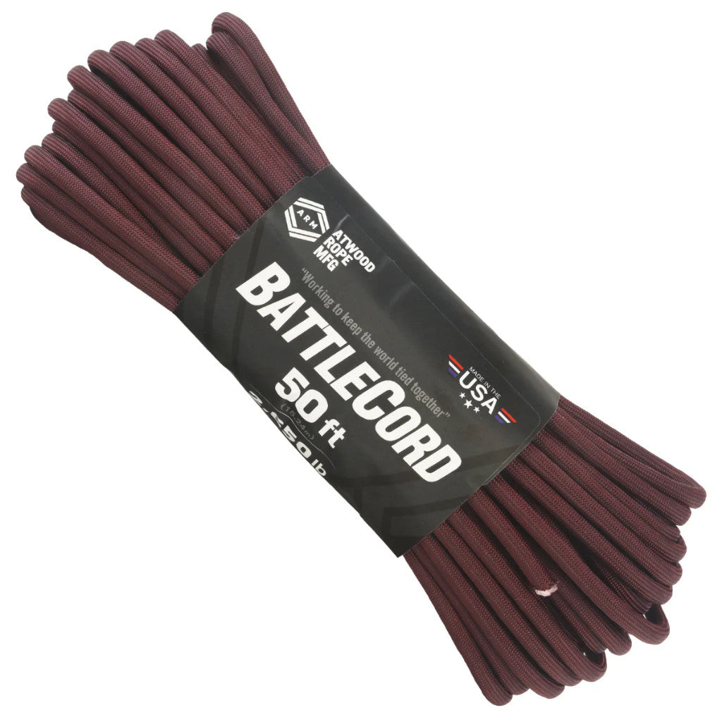 Atwood 5.6mm Paracord - Battlecord - Made in USA - 15m Length - 1202 kg Breaking Strength - Battle Ready