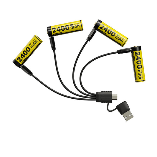 Nitecore NH2400 AA Recharable Battery (set of 4 with charger) - 2400mAh - 1.5V