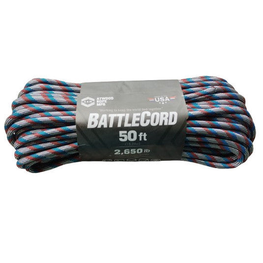 Atwood 5.6mm Paracord - Battlecord - Made in USA - 15m Length - 1202 kg Breaking Strength - Battle Ready