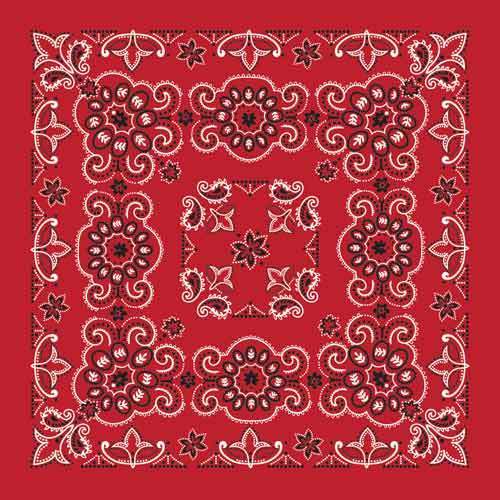 The Bandana Co. Oversized Bandanas - 100% Cotton - Texas Paisley - Black and Navy