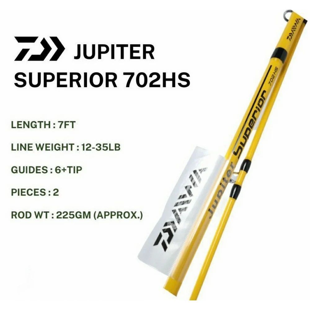 Daiwa Jupiter X Superior Spinning Rod - Heavy - 7 ft - 2 Piece