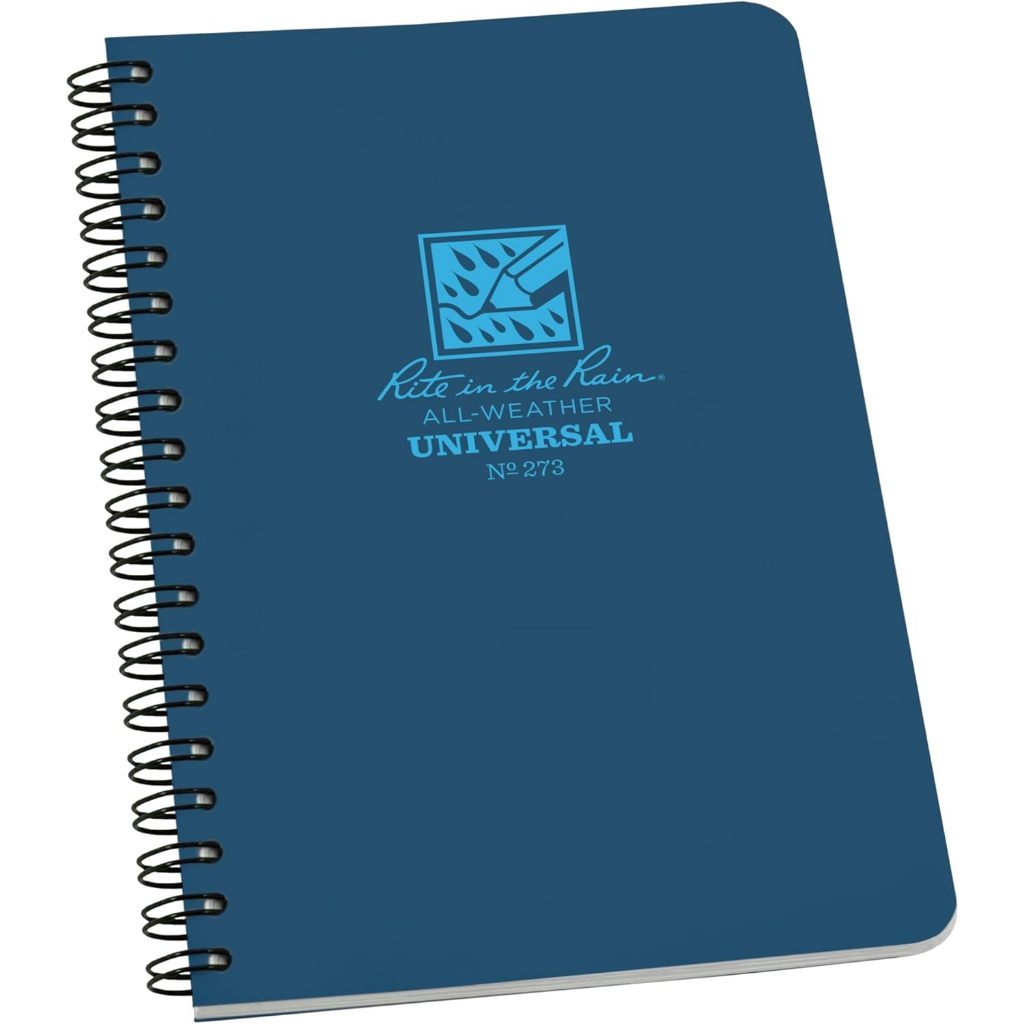 Rite in the Rain Side Spiral Notebook Blue (117mm x 178mm) 64 pages