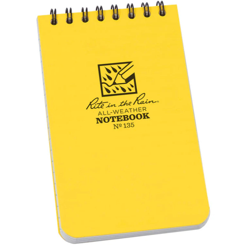 Rite in the Rain Top Spiral Waterproof Notebook 3 x 5 inch / 100 pages #235, #RG935T, #135