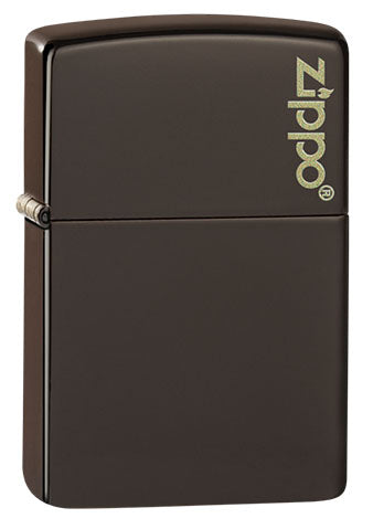 Zippo Classic Brown Logo Lighter 49180ZL