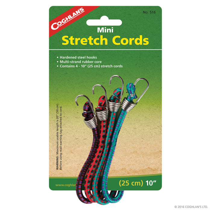 Coghlans Mini Stretch Cord (4 Pack) 25cm