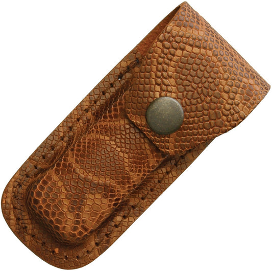 Small Folder Knife Sheath Python Brown