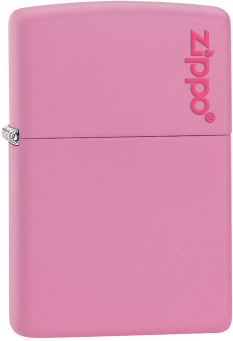 Zippo Pink Matte w Logo Lighter