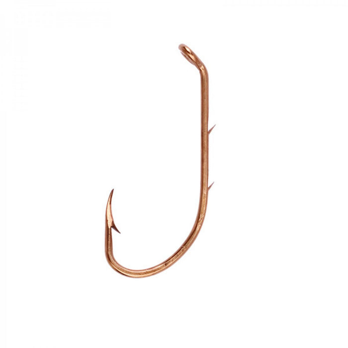 Eagle Claw LogoEagle Claw Baitholder Down Eye 2 Slices Offset Bronze Hook - Nalno.com Outdoor Equipment