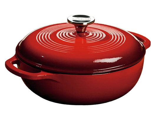 Lodge Enameled Cast Iron Dutch Ovens (3, 4.5 & 6 quarts)