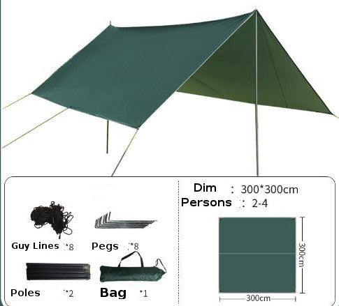 Shelter - 3m x 3m - Camping, Shade
