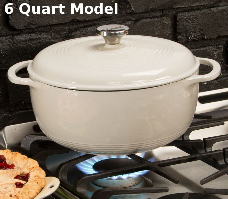 Lodge Enameled Cast Iron Dutch Ovens (3, 4.5 & 6 quarts)