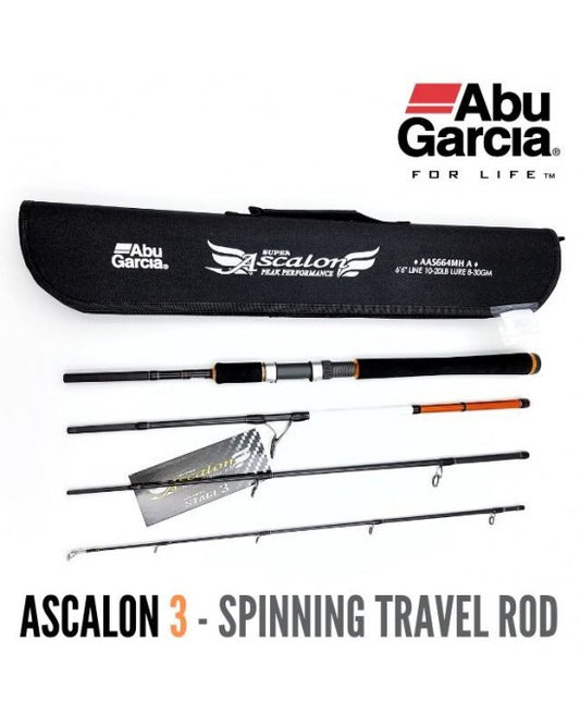 Abu Garcia Super Ascalon 3 4-PC Spin Travel Rod