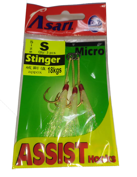 asari fishing hooks COASTAL BLACK TREBLE Casa Favais Hart Asari Heavy Assist Hooks
