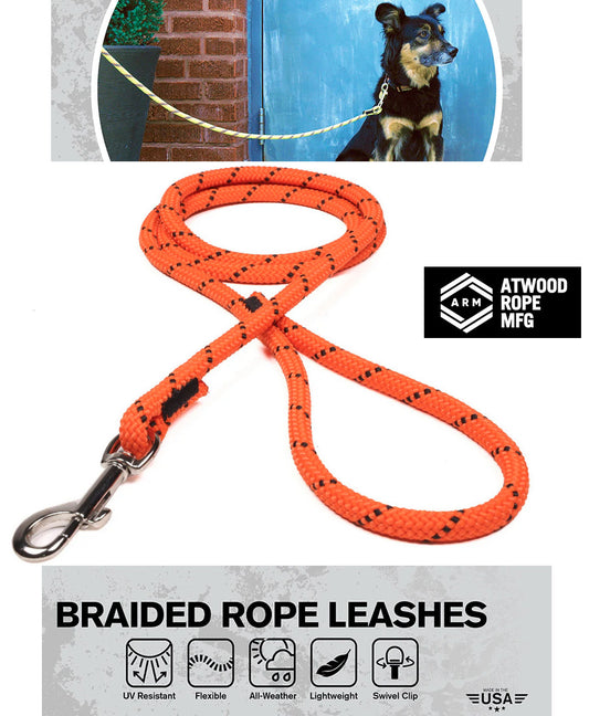 Atwood Braided Rope Dog Leash 9.5mm 1.5m