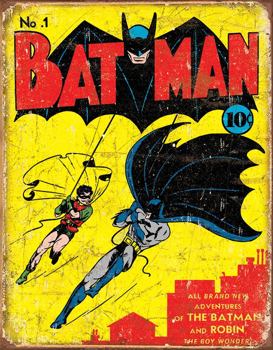 Batman No. 1 Cover Tin Sign