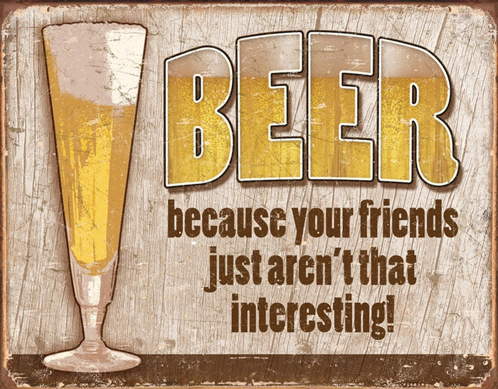 Beer Friend Tin Sign