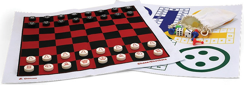 Coghlans 3-in-1 Game Roll - Chess, Checkers, Ludo