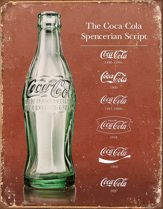 Coke Script Tin Sign