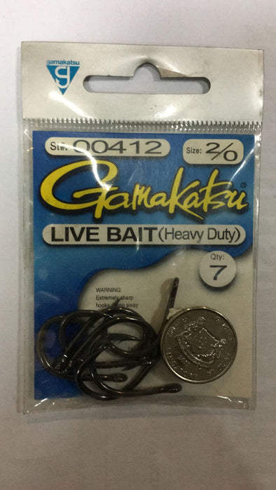 Gamakatsu Heavy Duty Live Bait Hook 2/0 – Nalno.com Outdoor Equipment