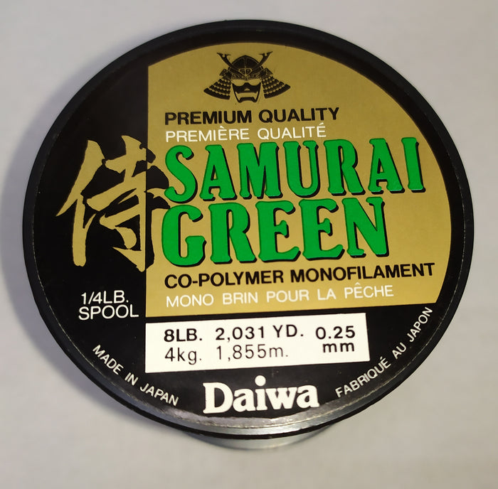 Daiwa Samurai Green Mono Line (6 and 8lb) –  Outdoor Equipment