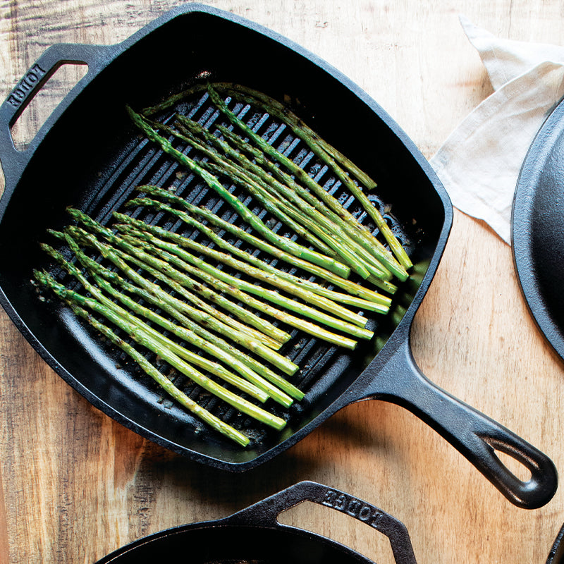 Lodge Cast Iron Grill Pans - Round & Square Models