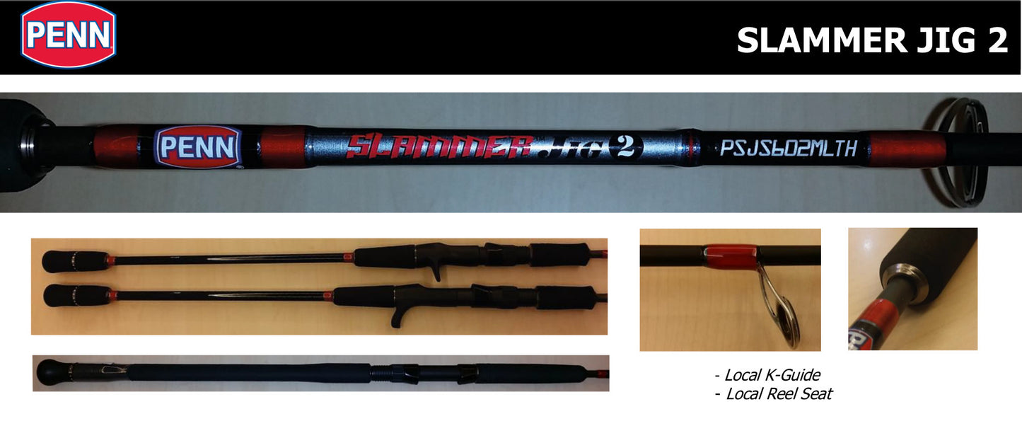 Penn Slammer Jig II Spinning Rod