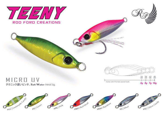 Rod Ford Teeny Micro Jigs (3-7g)