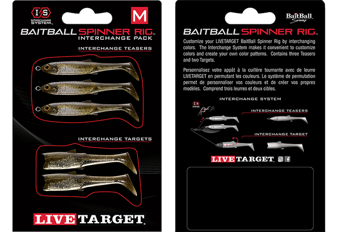 Live Target BaitBall Spinner Rig Interchange Pack