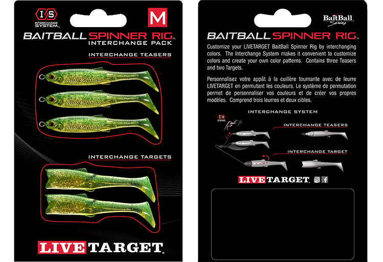 Live Target BaitBall Spinner Rig Interchange Pack