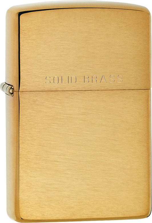 Zippo Solid Brass Lighter 204