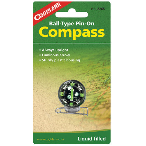 Coghlans Pin-On Ball Compass - Nalno.com Outdoor Equipment