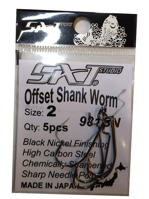 Salt Studio Offset Worm Hook Sz 2